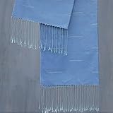 Silk shawl, 'Blue Orchid'
