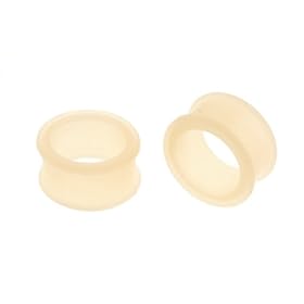 Silicon Double Flare Flesh Plug - 5/8'' - Sold as a Pair
