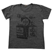 POP Tシャツ バイカーならドツボでしょ！疾走するスカルライダーが最高のテイスト アッパーなＴシャツ FREE RIDE