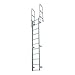 Fixed Ladder, WalkThru, 16 ft. 8 In H, Steel