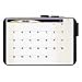 Quartet CT1711 Quartet Tack & Write Monthly Calendar Board, 17 x 11, Black