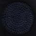 Navy Blue Classic Crocheted Hair Bun Cover XL
