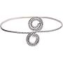Fashion Jewellery Armlet in Sterling Silver in Indian Style 23 gms. 4 " (armlt031)