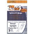 Sanyo Upright Style PU-1 Vacuum Bags Microfiltration with Closure - 3 Pack