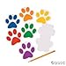 Fun Express Paw Print Notepads - 24 Pieces - Educational And Learning Activities For Kids