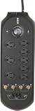 RCA 8 Outlet Universal Surge Protector with RCA Exclusive SurgeStat™ Indicator– PS83202C2