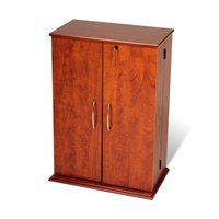 Prepac Black Small Locking Media (DVD,CD,Games) Storage Cabinet