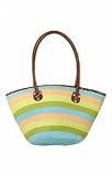 Multi Stripe Straw Tote - Plus Size Swimsuit Plus Size Swimsuits