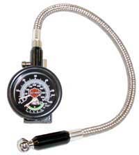 Tire Gauge with Braided Stainless Steel Lead