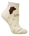Chocolate Labrador Retriever Puppy Dog Anklet Socks 9-11