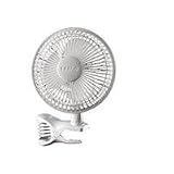 Lasko #2004W 6-Inch 2-SPEED White Clip Fan