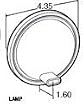 Truck-Lite Super 44 LED Front, Park & Turn 60 Diode Lamp, Yellow 44203Y