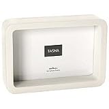 Swing : Swing Tasha Frame, Wood Picture Frame with Semi-Gloss Finish, for One 4" x 6" Photograph, Color: White