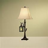 Woodlands Table Lamp with Illuminated Lantern