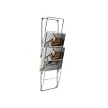 Zeitschriftenhalter/ Zeitungenst�nder f�r Wandmontage- Chrom,Stahl