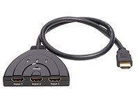 Ednet 3-in-1 Switch f&uuml;r Audio HDMI 80cm Preisvergleich