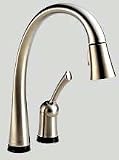 Delta 980T-SS-DST Pilar Single Handle Pull-Down Kitchen Faucet with Touch2O Technology, Stainless
