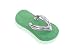 .925 Sterling Silver Strap Green Jade Flip Flop 20mm x 8mm Pendant Charm