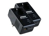 MSI Mega ePower 500HD+ Gigabit Wireless-LAN (500Mbps) schwarz Preisvergleich