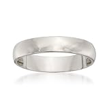 Women's 4mm 14kt White Gold Wedding Ring