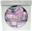 Boston Red Sox Newborn 5-Piece Gift Set By Majestic Athletic 6-9 Months 21owVH%2BQrYL. SL160 Atlanta Hawks NBA Newborn Bib & Booties Set