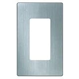 Claro One Gang Wallplate, Stainless Steel