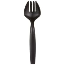 CaterLine A7FKBL 9" Black Serving Fork (Case of 144)