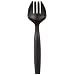 CaterLine A7FKBL 9" Black Serving Fork (Case of 144)