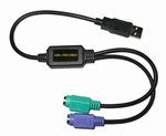 Generic PS2-to-USB Dual Port Adapter