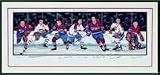 Montreal Canadiens Hall Of Famer Lithograph: Guy Lafleur, Maurice Richard, Henri Richard, Gump Worsl