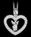 Playboy Studded Heart Necklace