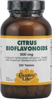 Country Life Citrus Bioflavonoid Complex 500 Mg, 250-Count