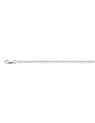 Sterling Silver Rhodium Plated Cable Chain (1.5mm)