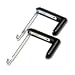 Quartet 7502 Adjustable aluminum hangers for panels 1-1/2-3 thick, black, 2/set