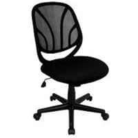 Black Mid Back Mesh Computer Task Chair with Arms - GO-WY-05-A-GG