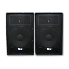 Pair of 12" PA DJ Speakers 600 Watts PRO Audio - Mains, Monitors, Bands, Karaoke, Churches, Weddings