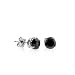 Jewelry : 14K white gold 0.50 Carat Treated Black Diamond Stud Earrings