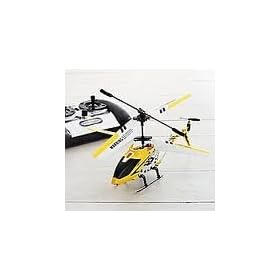 Protocol Tigerjet Indoor 3 Channel Remote Control Helicopter with Gyro. Yellow from Raptor Helicopter Parts