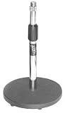 On Stage DS7200 Adjustable Desk Microphone Stand - Chrome - B0002GXYVO