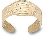 Green Bay Packers Solid 10K Gold ''G'' Toe Ring