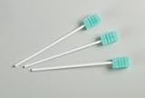 Dentips Disposable Oral Swabs - Untreated - Blue - Individually Wrapped, 250 Unit / box
