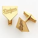 14K Los Angeles Dodgers Homeplate Cuff Links