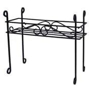 AUSTRAM 21 Leather Black Rectangle Hampton Plant Stand by Plant Stands