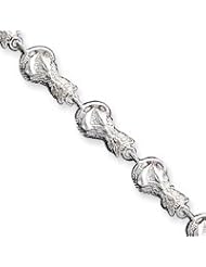 Sterling Silver Cats Bracelet QG886-7"