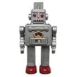 Grey Robot Die-Cut Photographic Magnet