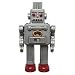 Grey Robot Die-Cut Photographic Magnet