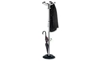 Alba Sevilla Hat and Coat Stand Tubular Steel with Umbrella Holder 4 Hooks 6 Pegs H1750mm Ref PMSEV