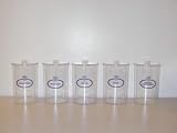 Sundry Jars- Plastic Labeled Set/5 with Clear Lids