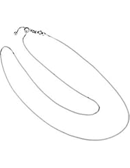 CleverEve Designer Series 0.75mm Sterling Silver Adjustable Box Chain Polished 22"