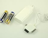 電池でDSPod　FOMA iPhone対応充電器 電池式充電　白色(ホワイト) SG-106